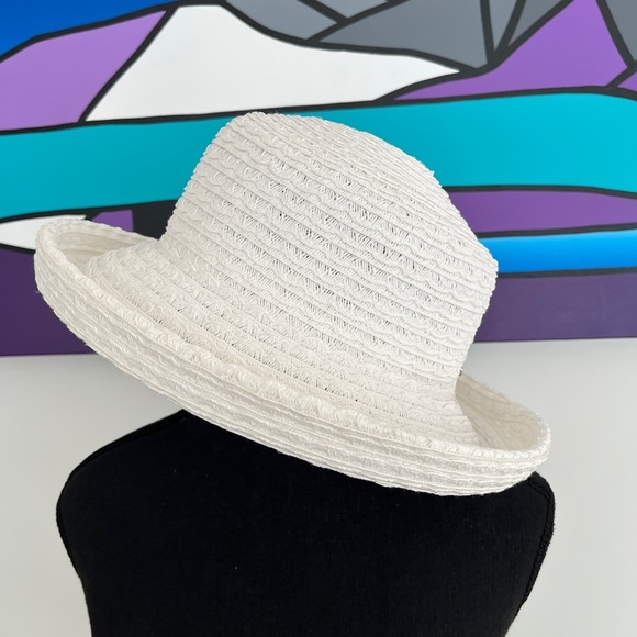 Nine West Accessories - NINE WEST Woven Sun Hat Cream Colour Adjustable Brim